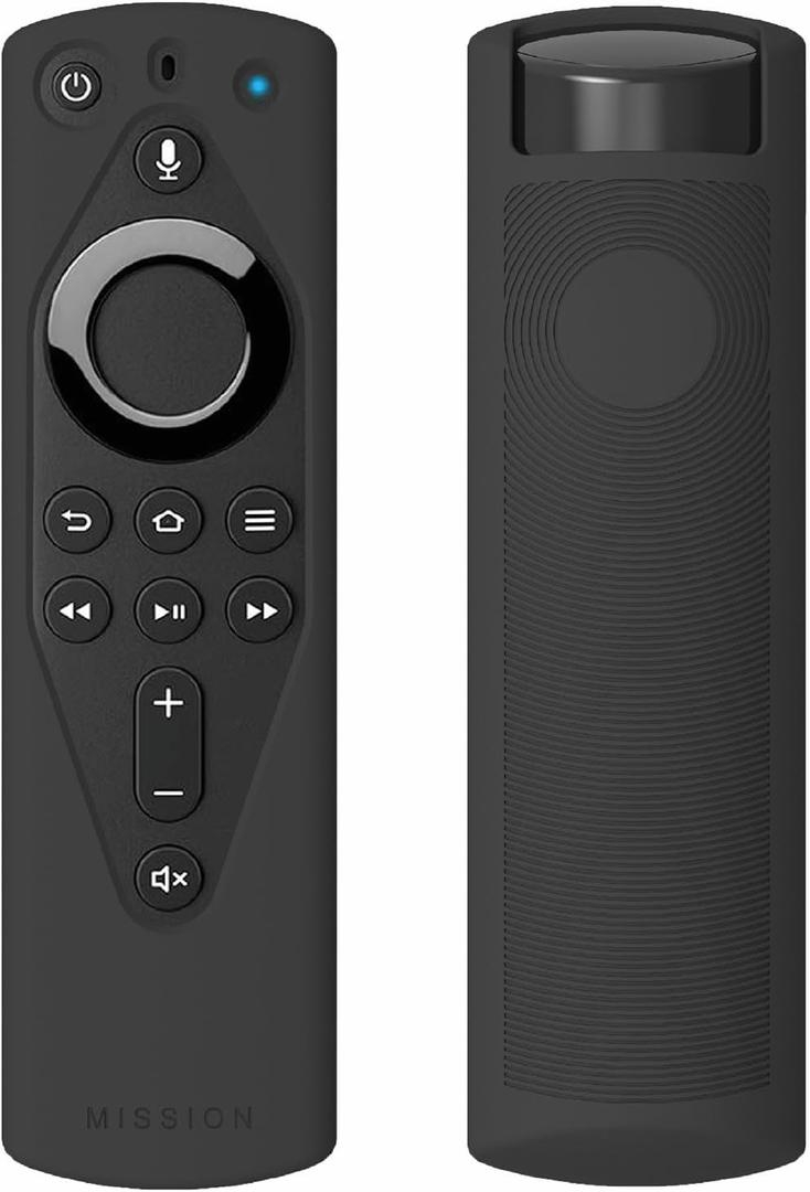 Mission Remote Case for The All-New Fire TV Voice Remote (2018 Version for Fire TV Stick 4K and Fire TV Cube) (Midnight Black)