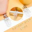 Balloon Arch Clips, 20 Pack Transparent Plastic Clips For Balloon Arch(10 Pack 2.4 Inch And 10 Pack 3.5 Inch), Backdrop Clamps, Spring Clamps For Party Decoration Crafts And Photography Studios