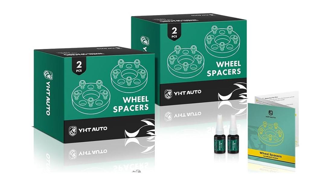 YHT Auto Wheel Spacers 4 Pack WSP54513B0-2-YC 5x4.5 82.5mm 1/2-20 1.5’