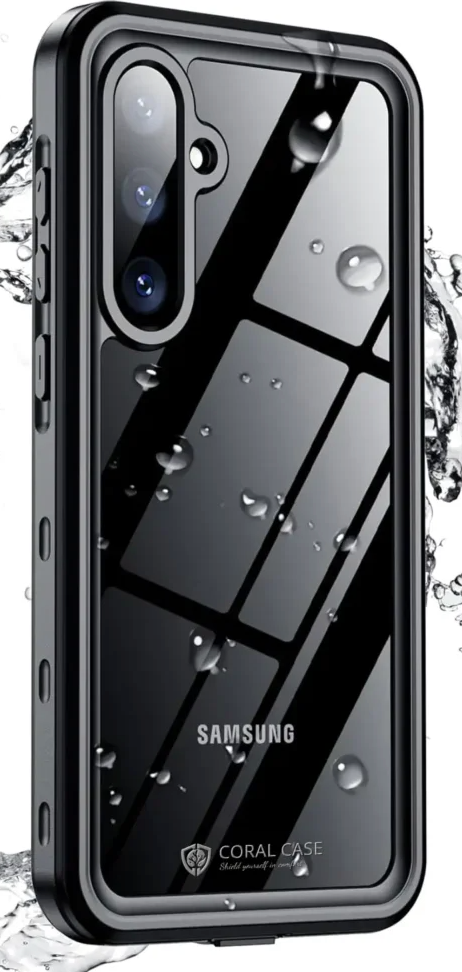 for Samsung Galaxy S25 Case, IP68 Waterproof with Built-in Screen&Lens Protector [14FT Military Shockproof] Full Body Heavy Duty Protective Phone Case for S25 5G, Black
