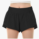 QooNoo Girls Athletic Shorts with Zipper Pocket Lightweight Elastic Waist Running Shorts for Teen Girls Kids Active Sports size S