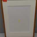 Natural Wood Photo Frames Inspired Tabletop Picture Frame with Mat, Vertical or Horizontal Display (Teak, 12x16 matted to 8.5x11)