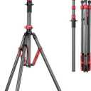 FreeSea Light Stand Carbon Fiber, Adjustable Tripod Stand for Photography, 260cm/102inch Studio Sturdy Tripod for Speedlite Flash Softbox Strobe Light Camera with Carrying Bag