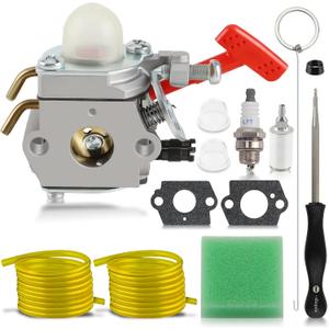 MOTOALL WT-458 Carburetor Replace for Homelite A03003 A03002 A04445A A04445 ST145 ST155 ST175 ST185 ST275 ST285 ST385 ST485 SX135 GST18 HBC18 HBC28 HBC30 HLT15 HLT16 HLT18 HLT28 String Trimmer