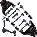 SCITOO 13pcs Suspension Kit 2 Front Upper Control Arm And Ball Joint 2 Lower Ball Joint 1 Idler Arm 2 Sway Bar 2 Inner 2 Outer Tie Rod End 2 Adjusting Sleeve fit for Chevy Blazer S10 for GMC for Isuzu