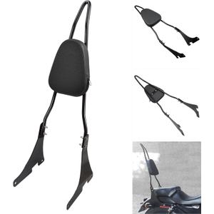 Benlari Gloss Black Detachable Sissy Bar Passenger Backrest Pad Compatible 2004-2024 fit for Harley Davidson Sportster XL 1200 883 SuperLow Iron 48 (Tall Sissy Bar)