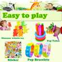 Dilycery 124 Pcs Fidget Party Favors for Kids, Easter Egg Fillers, Treasure Box Toys for Classroom, Treasure Chest for Kids Prizes, Student Prizes Box Toys, Pinata Fillers Goodie Bag Stuffers