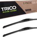 TRICO Silicone Ceramic (90-2222) 22 Inch & 22 inch pack of 2 Automotive Replacement Windshield Wiper Blades For my Car, Super Premium All Weather Beam Blade for Select Vehicle Models