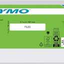 DYMO Authentic LW 1-Up File Folder Labels for LabelWriter Label Printers, White, 9/16" x 3-7/16", 6 Rolls of 130 (780 Total)