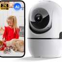 Pan/Tilt Indoor Security Camera, 5G&2.4G WiFi Indoor Cameras Wireless for Home Security, Baby/Pet/Dog/Cat Camera with Phone App, Motion Sensor & Night Vision, 2-Way Audio, TF/Cloud Storage