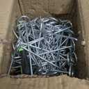 Landscape Staples Set（150Pcs） Thickened 6 Inch 8 Gauge Galvanized Garden Pins Set, Anti-Rust Heavy Duty Circle Top Metal Stakes for Weed Barrier, Lawn Edging & Landscaping