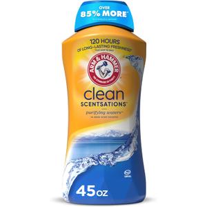 ARM & HAMMER Clean Scentsations In-Wash Scent Booster, Laundry Scent Booster Purifying Waters scent, 45 Oz (45 Fl Oz (Pack of 1))