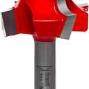 Freud Quadra-Cut Radius Rounding Over Bit with Perma-Shield Coating for Flawless Finish - 4 Cutters, 1/4" Shank Dia., 1/4" Radius, 2-3/16" Length - 34-110