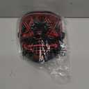 Poptrend Halloween Mask LED Light up Mask for Festival Cosplay Halloween Costume Masquerade Parties,Carnival,Gifts (Red)