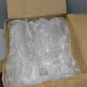 12 Pcs Plastic Champagne Flutes,White Champagne Glasses Bulk, Made of Durable Plastic Material Can be Used for Weddings, Everyday Fun Parties and More!