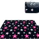 Wind Tour Family Outdoor Waterproof Durable Picnic Blankets with Carry Strap Foldable Sandproof Picnic Floor Mat for Kids Playground Camping Hiking Grass Travelling (1, Star -150 * 200cm) (Star -57.5*76.7 in)