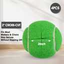 2 x LITIAN 4 Pack Pre-Cut Tennis Balls for Walkers  Heavy Duty Glide Balls with Felt Pads for Walkers & Furniture Legs, Floor Protection, Tennis-Themed Party Decor (Green)