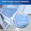 APEXUP Gel Ice Packs for Injuries Reusable, Flexible Double Sided Cold Packs for Injuries, Ice Pack for Knee, Shoulder, Back, Hip, Leg, Arm (Blue, 11"x7.1", 1PK)