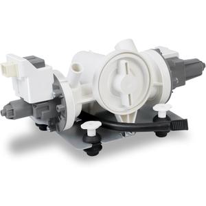 Upgraded W11458345 Washer Drain Pump Assembly Compatible with Whirlpool Washer Drain Pump W10918608 W11316609 W11319789 Maytag Washing Machine Pumps MHW5630HW0 WFW5620HW0 WFW6620HC0 WFW6620HW0