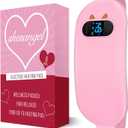 Electric Heating Pad, Portable Cordless Menstrual Heating Pad with 6 Heat Levels and 6 Massage Modes, Fast Large Heating Belly Wrap Belt for Cramps, Back Pain Relief Gifts for Women Girls Her