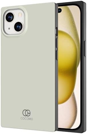 Cocomii - Rectangle Case Compatible with iPhone 15 Plus/14 Plus - Solid Color, Fashionable Hues, Matte, Women Girls Men, Protective Phone Case for iPhone 15 Plus/14 Plus 6.7 inch, Antique White