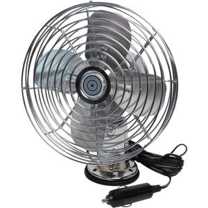 RoadPro RP-1179 Car Fan, Heavy Duty, 12V, Metal, 7.5"