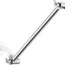 11 Inch Adjustable Shower Head Extension Arm With Locking Set Screw, Singing Rain Solid Brass Chrome Angle Height Adjustable, Easy To Install, G1/2 Universal Connector Compatible (Chrome Finish)