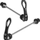 Chooee Quick Release Skewers Front & Rear Set for Mountain Bike or Road Bike (red/Black)