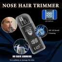 Hair Clippers for Men with LED Display, 4-Piece Cordless Grooming Kit with Hair Clipper, Beard Trimmer, Foil Shaver & Nose Trimmer, Complete Set for Home Barber