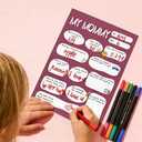 TOYPOPOR Mother's Day Card, Happy Mother's Day Mom Gift, Father's Day Greeting Cards with Blank Cards, Envelopes, Stickers and Pens, Personalized Gift for Mom Dad Wife Husband from Daughter Son