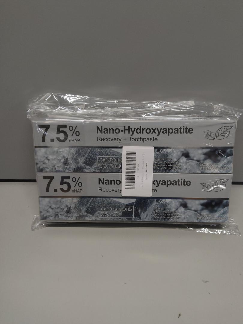 Hydroxyapatite Toothpaste for Advanced Enamel Protection & Tooth Strengthening, FluorideFree FluorideFree Formula with Gentle Mint, Fresh Breath, Reduce Tooth Sensitivity 2pcs, 2028.06.18