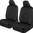 Motor Trend Waterproof Car Seat Covers Full Set Black Seat Covers for Car Front & 60/40 Split Back Bench - Carseat Cover for Trucks, SUV, Vans - Universal Fit for Most Regular Size Vehicles