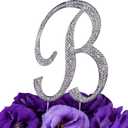 LOVENJOY Monogram Cake Topper Letter B, Gift Boxed