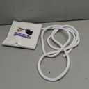 UOMTFAI Dog and Cat Cord Protector 10ft - 1/2inch, Flexible Cable Sleeve for Easy Cord Management, Protects Cables from Pets Chewing, Ideal for USB, Power, Audio and Video Cords - White