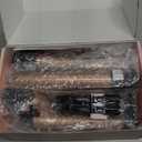 5 in 1 Curling Iron, Curling Wand Set with 3 Barrel Crimper Hair and 4 Interchangeable Ceramic Curling Wand(0.35-1.25), Fast Heating Hair Curler, Include Glove & Clips-Pink