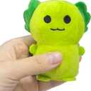 Holydeck 4 Pcs Jumbo Axolotl Plush Toys with Easter Goodie Bags Plushies Playset Basket Fillers Toys for Kids Girls Boys Easter Basket Stuffers Party Favors Gifts