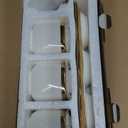 3 Pack Ceramic Sugar Bowls Set-Marble Porcelain Spice Jars Storage Containers Condiment Jar Spice Container with Spoons and Lids for Home and Kitchen (White)