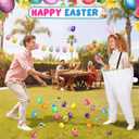 Vinsot Granny Pants Toss Game for Easter, Funny Yard Game for Adults, Outdoor Party Activity with Colorful Eggs