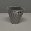 Small Plastic Trash Can - 1.8 Gallon - Grey - Wastebasket Garbage Can Container - Bathrooms, Laundry Room, Kitchens, Offices