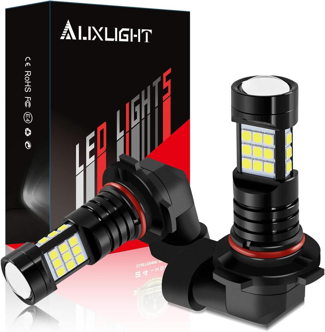 AUXLIGHT 9006 LED Fog Light DRL Bulbs, 2400 Lumens Extremely Bright HB4 9006LL 9006XS Bulbs Replacement for Cars, Trucks, 6000K Xenon White