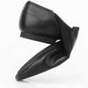 Keemi Black Jazz Shoes for Woman, Leather Dance Shoes for Women Men Unisex Adults,Non-Slip Women's Dancing Shoe, Size 9.5W