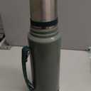 Stanley Heritage Classic Vacuum Bottle with Handle 1.1 qt | Wide Mouth w/Leakproof Cup Lid | Keep Drinks Hot or Cold | Insulated Stainless Steel Thermal Bottle | BPA-Free | Hammertone Green (35.2 Ounces)