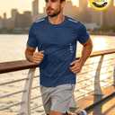 MAGCOMSEN Men's Workout Shirts Quick Dry Lightweight Short Sleeve Shirt (XL)