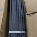 Dog Playpen, 40 in(H) Pet Fence Outdoor for Rv Camping, Garden Fence Animal Barrie for Yard, Total 8 Panels with Gate 18.6Ft(L) Black Metal Temporary Fencing