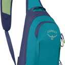 Osprey Daylite Shoulder Sling Bag - Crossbody Backpack for Everyday Carry, Festivals, and Travel (Blue Spikemoss/Alkaline)