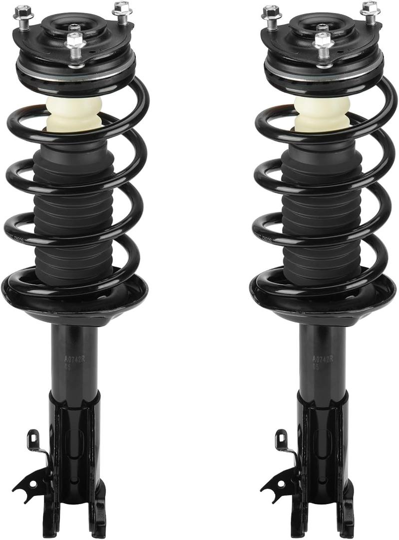 Front Strut Shock Assembly w/Coil Spring for Honda Civic Only fit Sedan 2006-2011, for Acura CSX 06-11, Replace 172286 172287, Left & Right, 2PCS