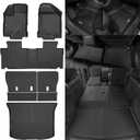 Custom Fit Floor Mats for 2007-2014 Ford Edge/2007-2015 Lincoln MKX, All Weather TPE Floor Liners with Trunk Mat & Backrest Protectors, Odorless Full Set Interior Accessories