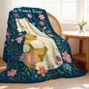 Gifts for Mom Mothers Day, Mom Birthday Gifts Blanket from Daughter Son, Moms Gift for Christmas, Birthday, Lover You Mama Bear Soft Throw Blankets 60" x 50"