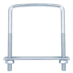 6 PCS Square U-Bolts for Trailer, M10 x 4" x 5-3/4", Galvanized Steel