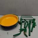 Metal Bird Bath for Outside, 39.4" H Birdbaths for Outdoors, 2 in 1 Free Standing Birdbath with 5-Prong Metal Stake, 3 Tier Large Bird Feeder Bowl for Garden Yard Lawn Decor